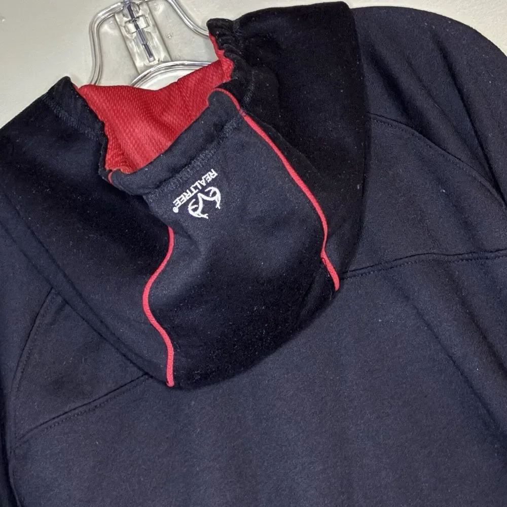 Real Tree Hoodie‎ Men's XL Kangaroo Pocket Pullover American Flag Outdoors Hunt